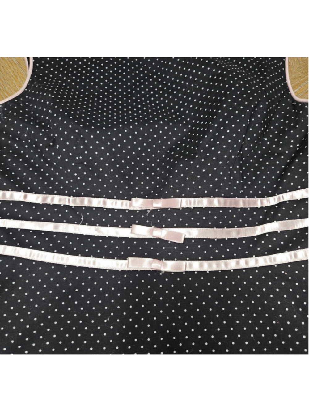 Vtg Jessica Howard Pinup A Line Polka Dot Dress Feminine Retro Coquette 2000s S - Picture 10 of 14